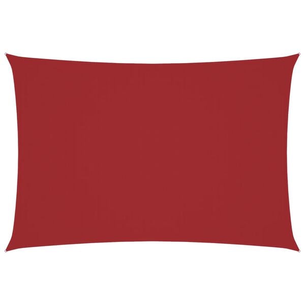 vidaXL Jedro protiv sunca od tkanine Oxford pravokutno 3 x 6 m crveno