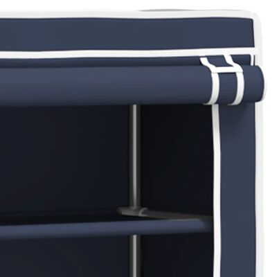 vidaXL Stalak iznad toaletne školjke s 2 razine plavi 56 x 30 x 170 cm