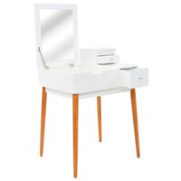 vidaXL Toaletni stolić s ogledalom od MDF-a 60 x 50 x 86 cm