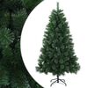 vidaXL Umjetno božićno drvce 120 cm PVC i metal Zelena