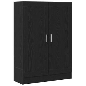 vidaXL Ormarić za knjige 3 razina 82,5 x 30,5 x 115 cm Crni hrast