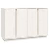 vidaXL Komoda bijela 120 x 35 x 80 cm od masivne borovine