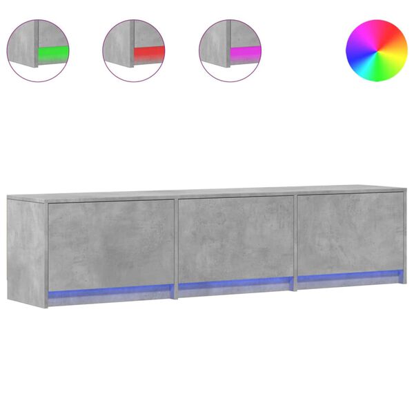 vidaXL TV ormar s ladicama Beton 165 x 34 x 40 cm Konstruirano drvo