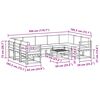 vidaXL Set vanjskih sofa s jastukom 10 pcs Prirodna i bež