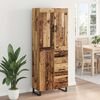 vidaXL Highboard Staro drvo 69,5 x 34 x 180 cm Konstruirano drvo