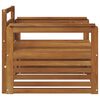 vidaXL 2 Komad Sofa s naslonima Čvrsto drvo akacije Prirodna