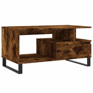 vidaXL Stolić za kavu boja hrasta 90x49x45 cm konstruirano drvo