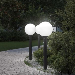 vidaXL Stupić za svjetlo sa senzorom 3 kom 80 cm crne IP44