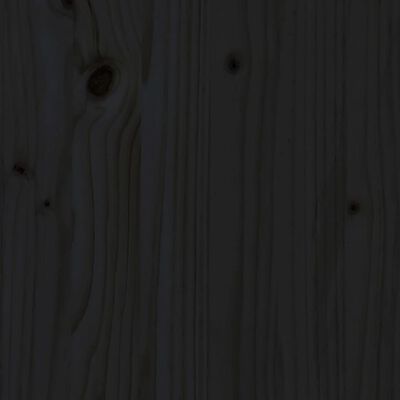vidaXL 8-dijelna vrtna garnitura s jastucima crna od masivnog drva