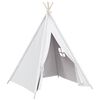 vidaXL Dječji &scaron;ator tipi od breskvine kore bijeli 120 x 120 x 150 cm