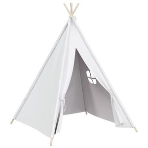 vidaXL Dječji &scaron;ator tipi od breskvine kore bijeli 120 x 120 x 150 cm