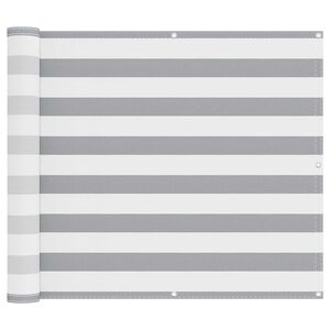 vidaXL Balcony ekran Svijetlo siva i bijela. 90 x 1000 cm