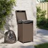 vidaXL Kanta za smeće smeđa 40 x 40 x 80 cm od poliratana