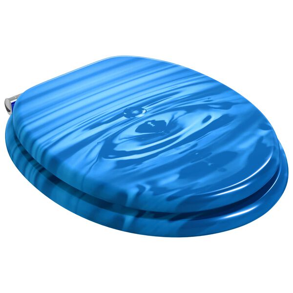 vidaXL WC daska Plave kapi 44 x 38 cm MDF ploča