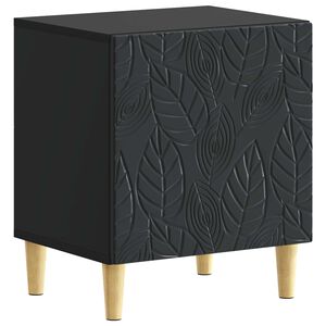 vidaXL Noćni ormarić Crna 43 x 34,5 x 50 cm Konstruirano drvo