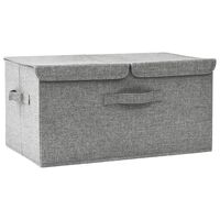 vidaXL Kutija za pohranu od tkanine 50 x 30 x 25 cm siva