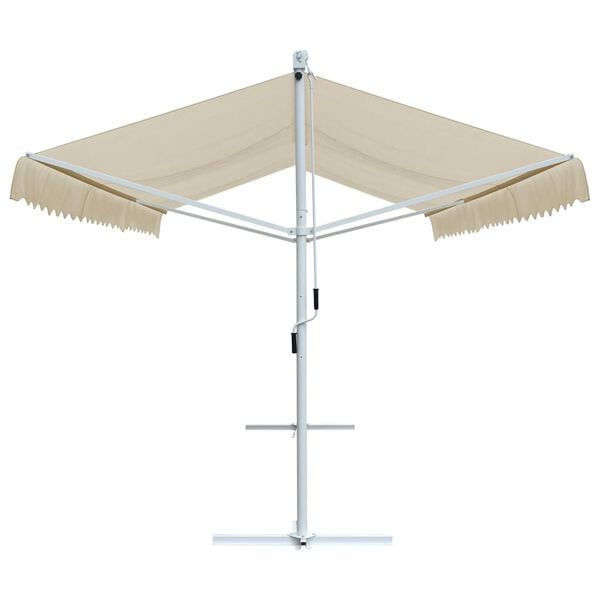 vidaXL Samostojeća tenda 600 x 300 cm krem