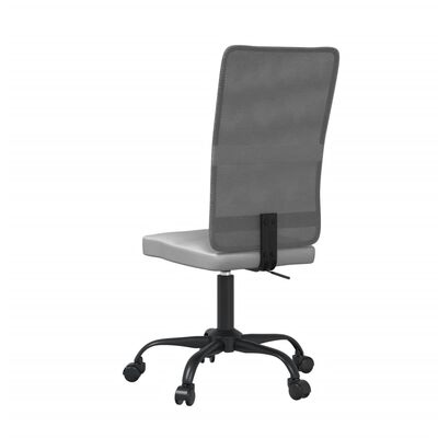 vidaXL Uredska stolica podesive visine siva od mrežaste tkanine