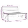vidaXL Srednja vrtna sofa 120 x 80 cm od masivnog drva duglazije