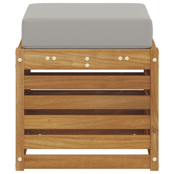 vidaXL Vanjska stolica klupa Čvrsto drvo akacije Prirodna