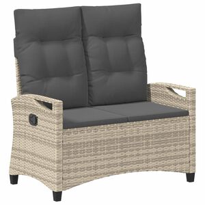 vidaXL Vrtna klupa s jastukom 105 x 60 x 112 cm čelik