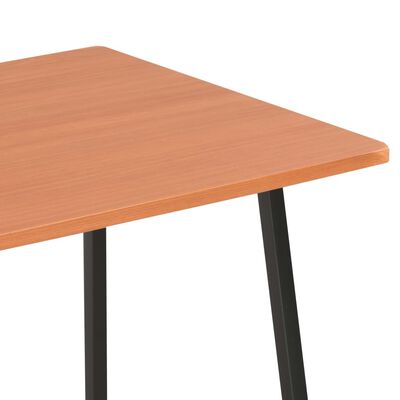 vidaXL Radni stol s policama crno-smeđi 102 x 50 x 117 cm