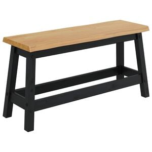 VidaXL Klupa za blagovanje EKAI Crna 91,5 x 29 x 45,5 cm