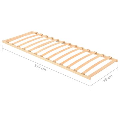 vidaXL Podnica za krevet s 13 letvica 70 x 200 cm