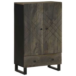 vidaXL Visoka komoda crna 60 x 33 x 100 cm od masivnog drva manga