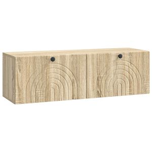 vidaXL TV ormar za zid Hrast sonoma 98 x 31 x 30 cm Konstruirano drvo