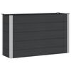 vidaXL Povi&scaron;ena vrtna gredica Crna 150 x 50 x 91 cm alu.