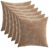 vidaXL Presvlaka za jastuk 6 pcs HEERLEN Smeđa 40 x 40 cm
