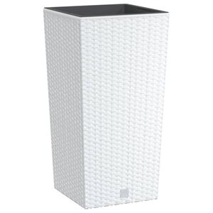 vidaXL Sadilica s uklonjivom unutra&scaron;njosti bijela 11 /26,5 L PP ratan