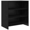 vidaXL Kreveta Crna 70 x 41 x 75 cm Konstruirano drvo