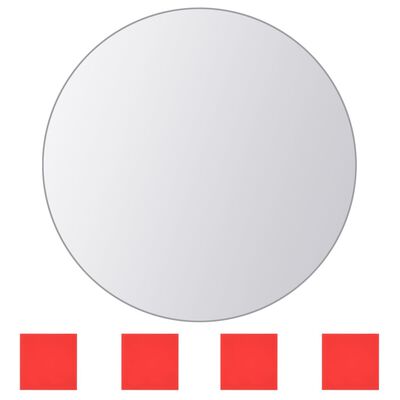 vidaXL Zrcalne pločice 8 kom okrugle staklene