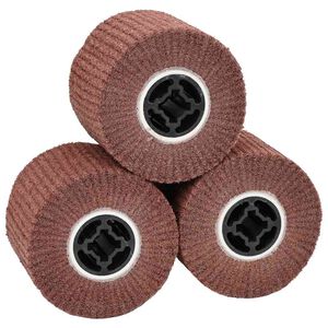 vidaXL Brusni valjci 3 kom. Smeđa 12 x 12 x 10 cm Sintetička vlakna