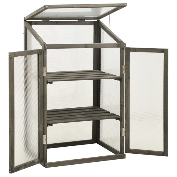 vidaXL Staklenik 60 x 45 x 100 cm od jelovine