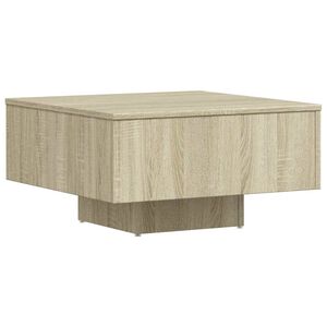 vidaXL Stolić za kavu boja hrasta 60 x 60 x 31,5 cm konstruirano drvo
