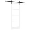 vidaXL Klizna vrata ORKDAL 83 x 211 cm Masivna borovina i staklo