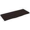 vidaXL Kupaonska radna ploča tamnosmeđa 100x40x(2-4) cm tretirano drvo