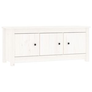 vidaXL Ormarić za cipele bijeli 110 x 38 x 45,5 cm od masivne borovine