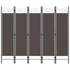 vidaXL Sobna pregrada s 5 panela antracit 200 x 180 cm