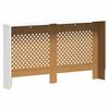 vidaXL Pokrovi za radijator 2 kom bijeli 152 x 19 x 81,5 cm MDF