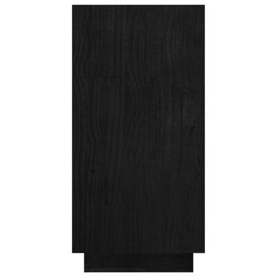 vidaXL Ormarić za knjige crni 80 x 35 x 71 cm od masivne borovine