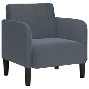 vidaXL Sofa s naslonima za ruke tamno siva 54 cm bar&scaron;unasta