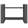 vidaXL Ormarić za knjige / sobna pregrada sivi 80x35x56,5 cm borovina