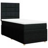 vidaXL Box spring krevet s madracem crni 90x190 cm od tkanine