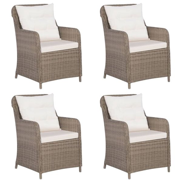 vidaXL 5-dijelni vrtni blagovaonski set smeđi