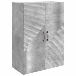 vidaXL Ormar za montažu na zid Betonska siva 66 x 34,5 x 90 cm