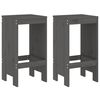 vidaXL Barski stolci 2 kom sivi 40 x 36 x 75 cm od masivne borovine